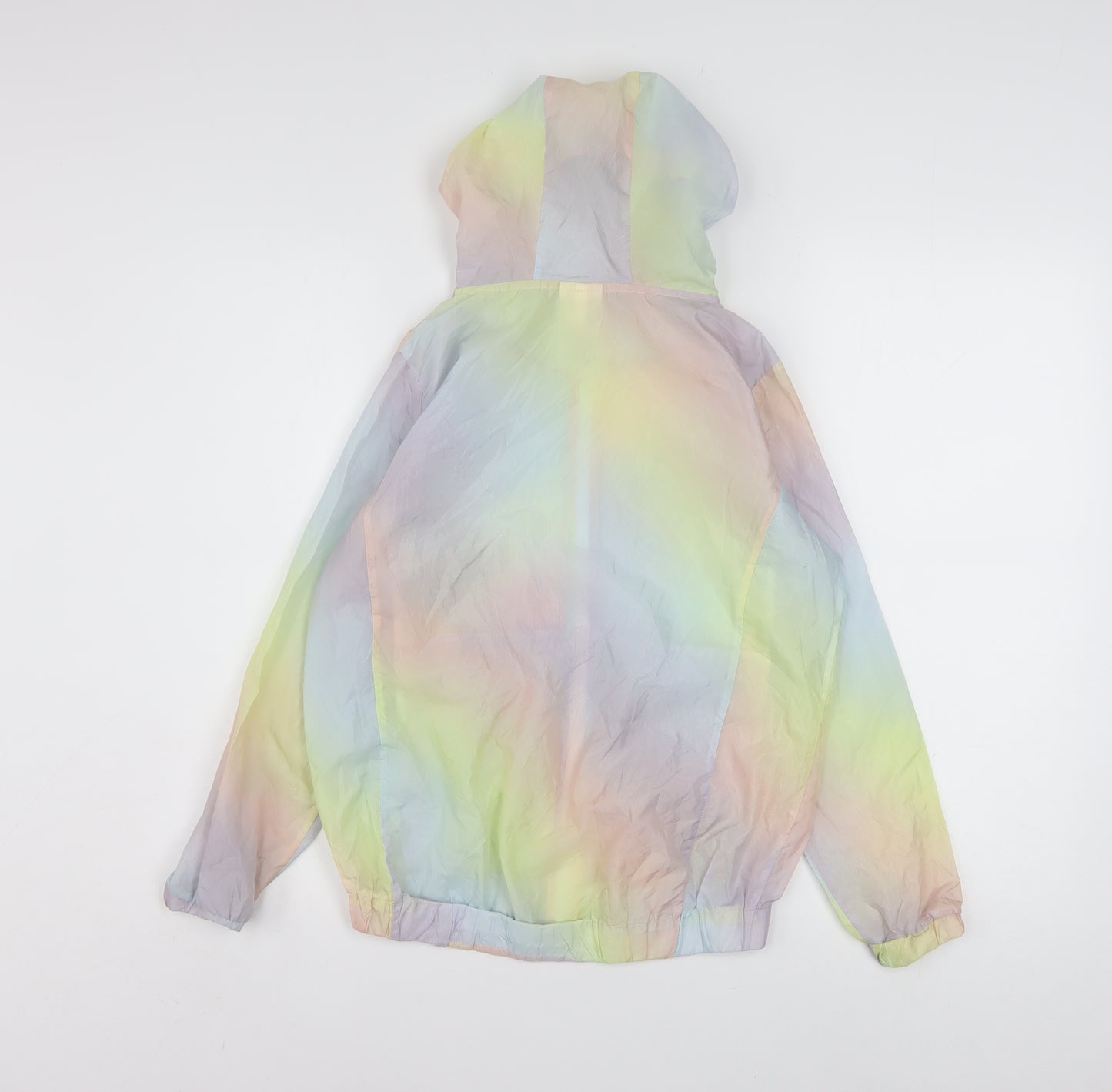 Adidas Girls Multicoloured Hooded Windbreaker Jacket M (10-12 Years)