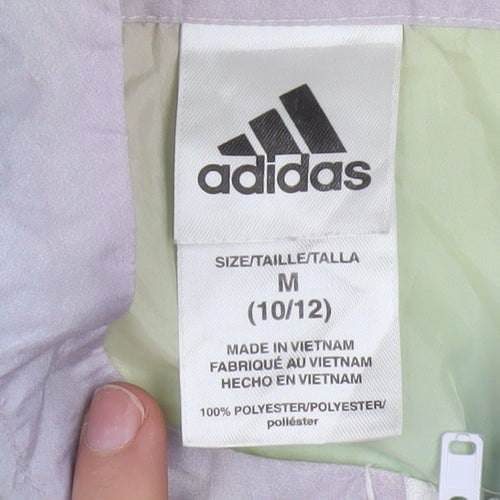 Adidas Girls Multicoloured Hooded Windbreaker Jacket M (10-12 Years)
