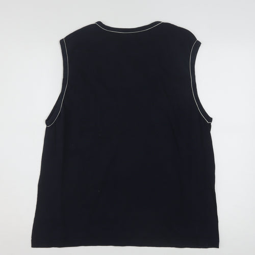 Puma Men Black Sleeveless Sports Jersey Top Size L