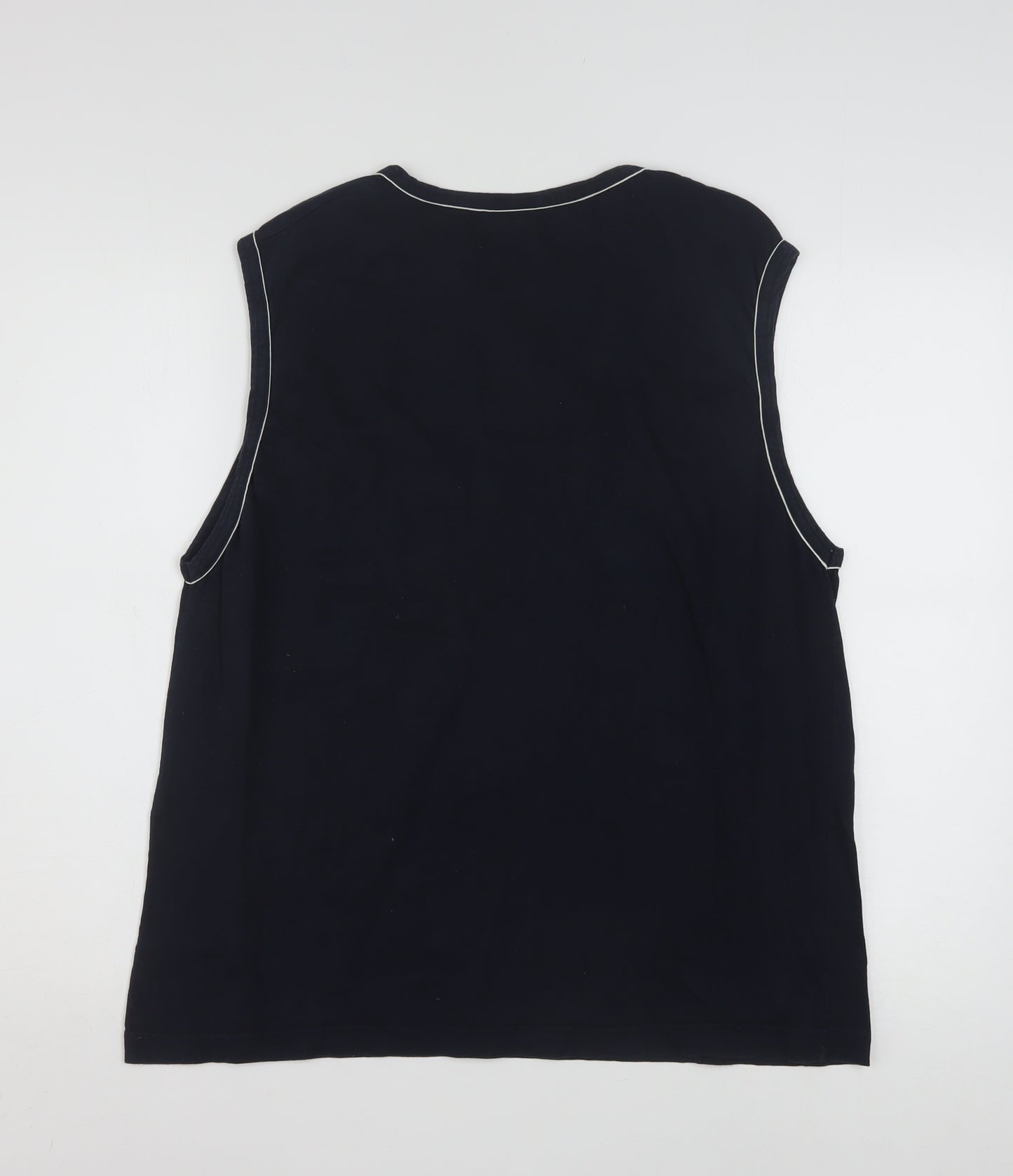 Puma Men Black Sleeveless Sports Jersey Top Size L