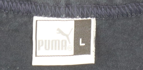 Puma Men Black Sleeveless Sports Jersey Top Size L