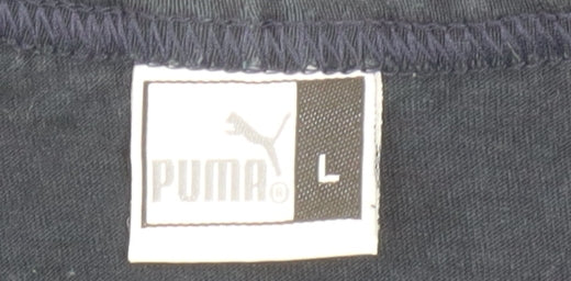 Puma Men Black Sleeveless Sports Jersey Top Size L