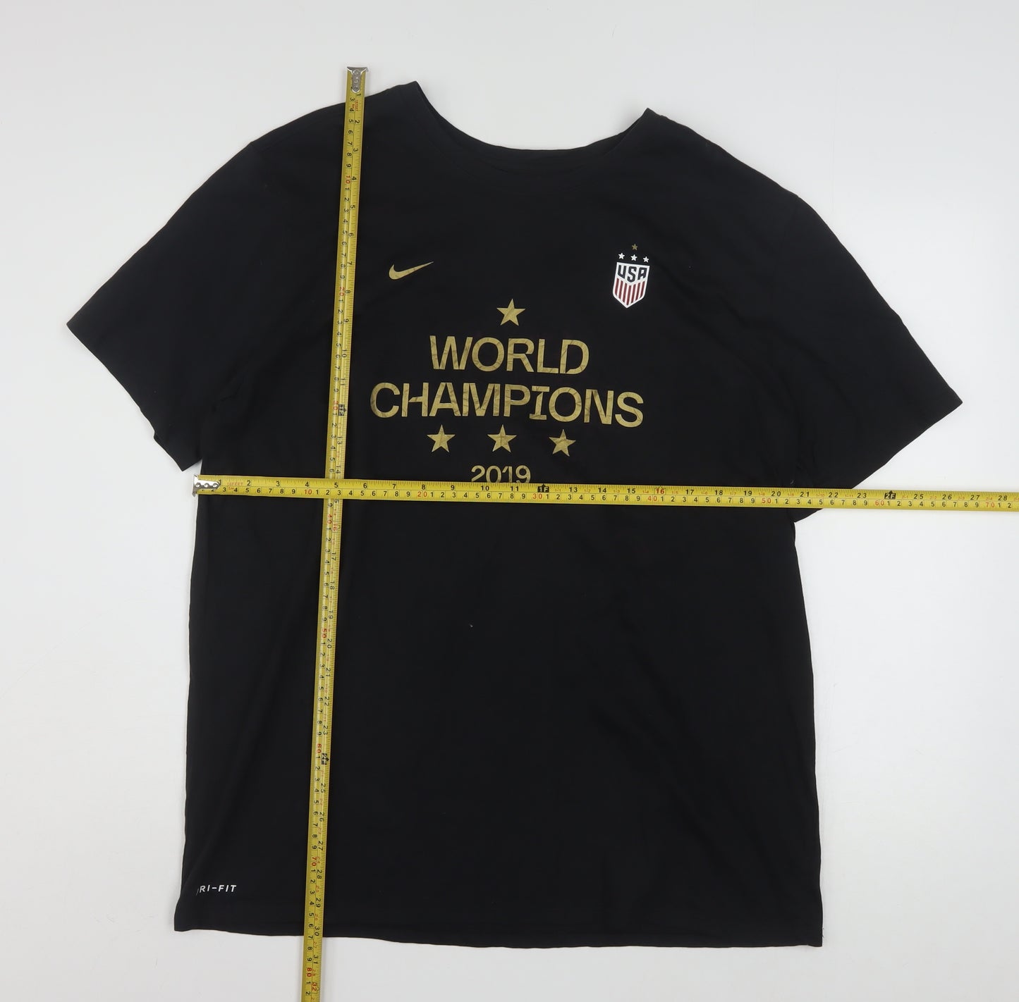 Nike Men's Black World Champions 2019 Dri-Fit Athletic T-Shirt XL