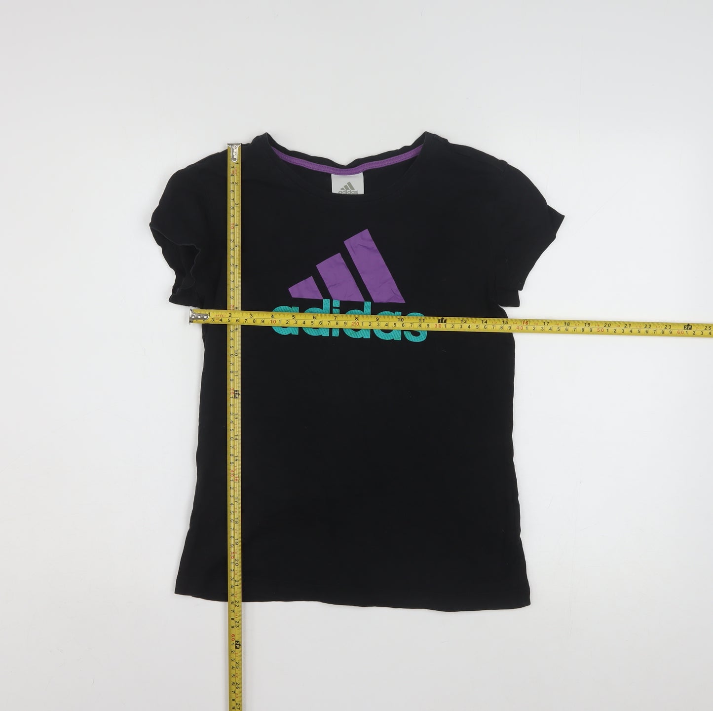 Adidas Women’s Black Basic Logo T-Shirt Size 14