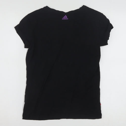 Adidas Women’s Black Basic Logo T-Shirt Size 14