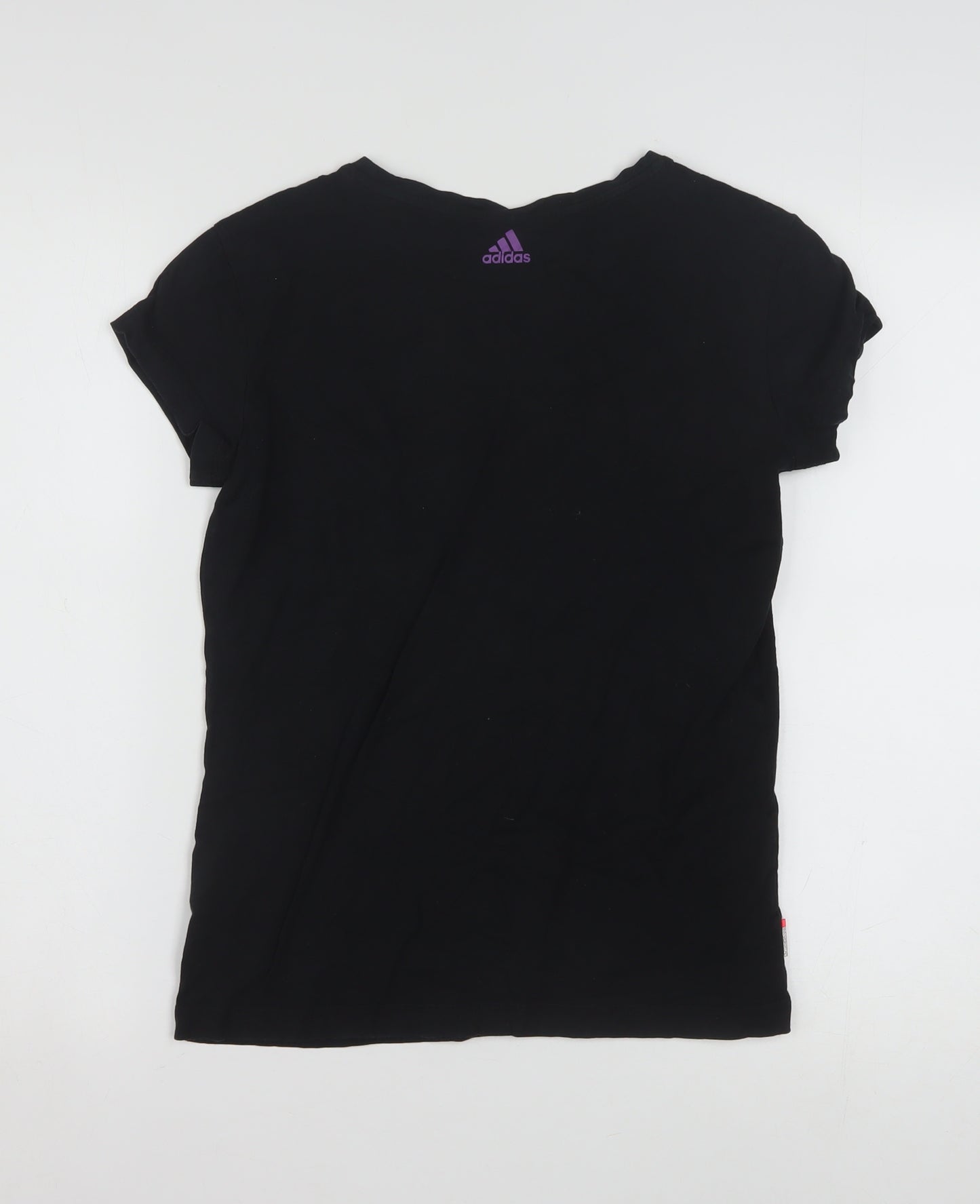 Adidas Women’s Black Basic Logo T-Shirt Size 14