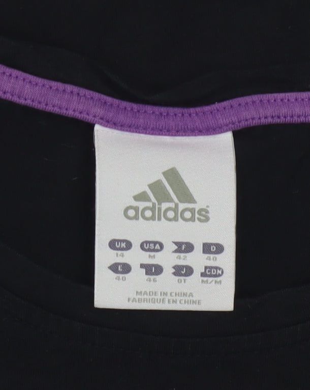 Adidas Women’s Black Basic Logo T-Shirt Size 14