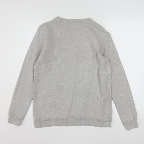 Calvin Klein Jeans Men’s Grey Logo Pullover Sweatshirt XS