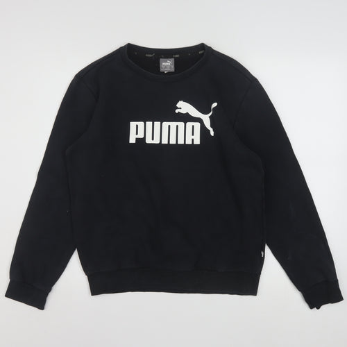 Puma Men's Black XS Pullover Crew Neck Graphic Sweatshirt
