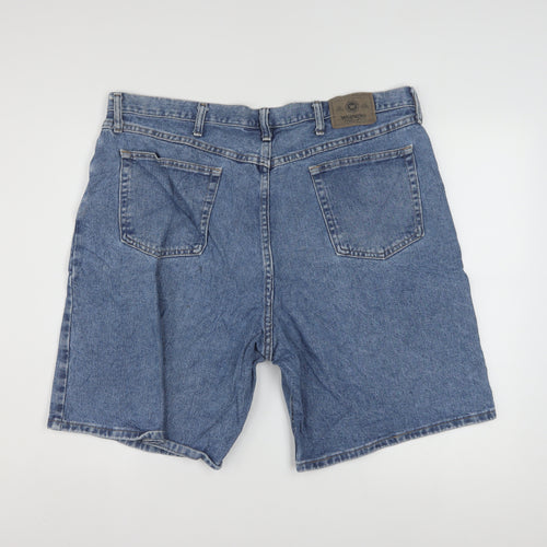 Wrangler Men's Blue Denim Shorts Size 40 Regular Fit Retro Style