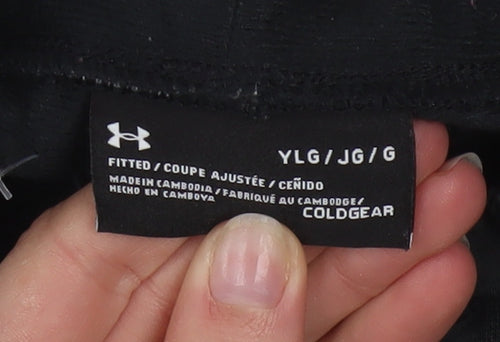 Under Armour Boys Black Large ColdGear Jogger Sweatpants Trousers