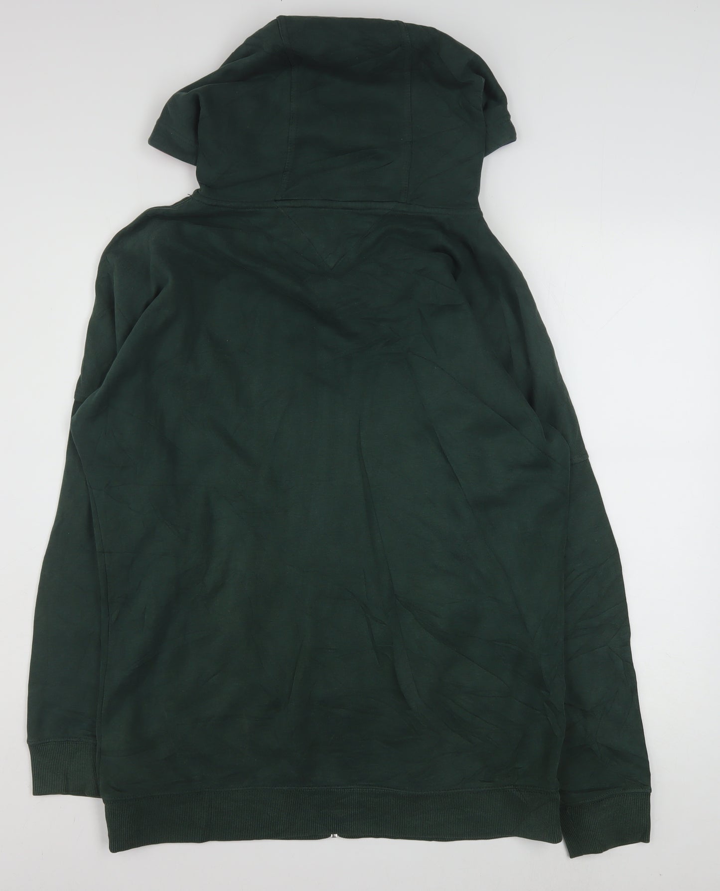 Tommy Hilfiger Men's Green Full Zip Hoodie XS Classic Style