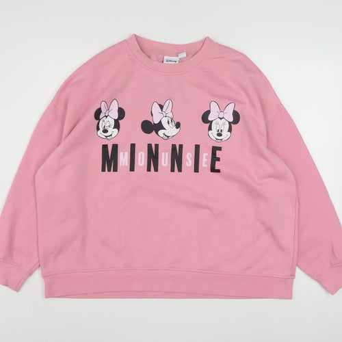 Disney Women’s Pink Minnie Mouse XL Pullover Sweatshirt