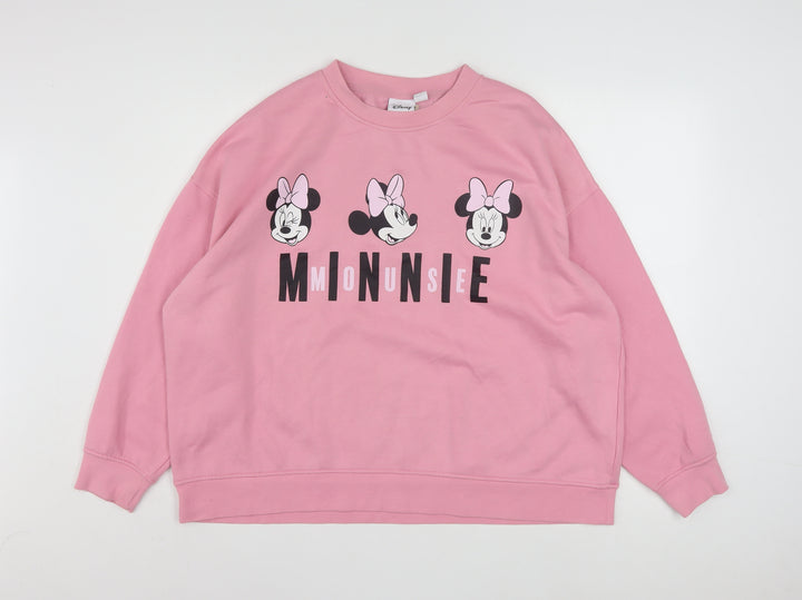 Disney Women’s Pink Minnie Mouse XL Pullover Sweatshirt