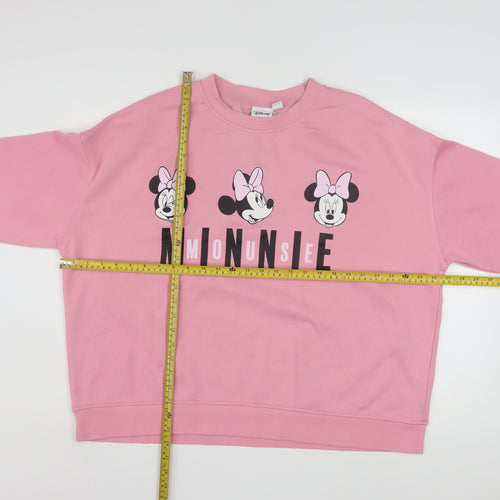 Disney Women’s Pink Minnie Mouse XL Pullover Sweatshirt