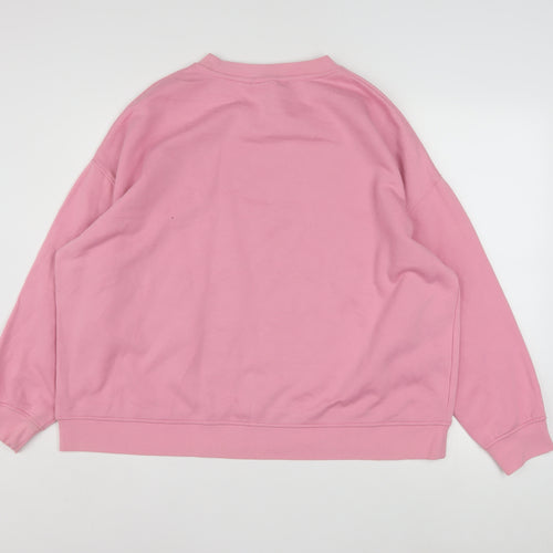 Disney Women’s Pink Minnie Mouse XL Pullover Sweatshirt