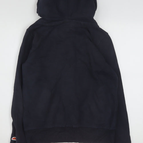 Ellesse Women’s Navy Blue Button Hoodie Size 12 Cotton Blend