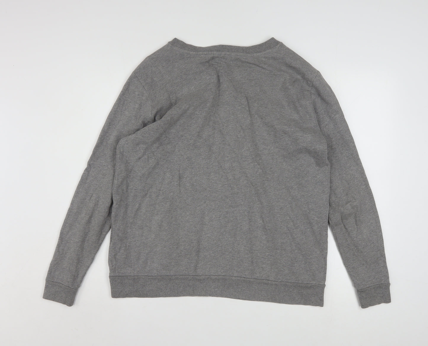 Calvin Klein Jeans Men's Grey Small Logo Crew Neck Sweatshirt