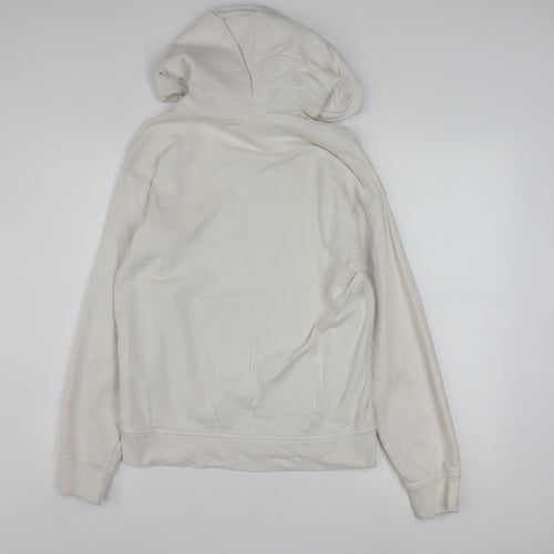 Levi's Men's Ivory XS Pullover Hoodie with Logo and Kangaroo Pocket