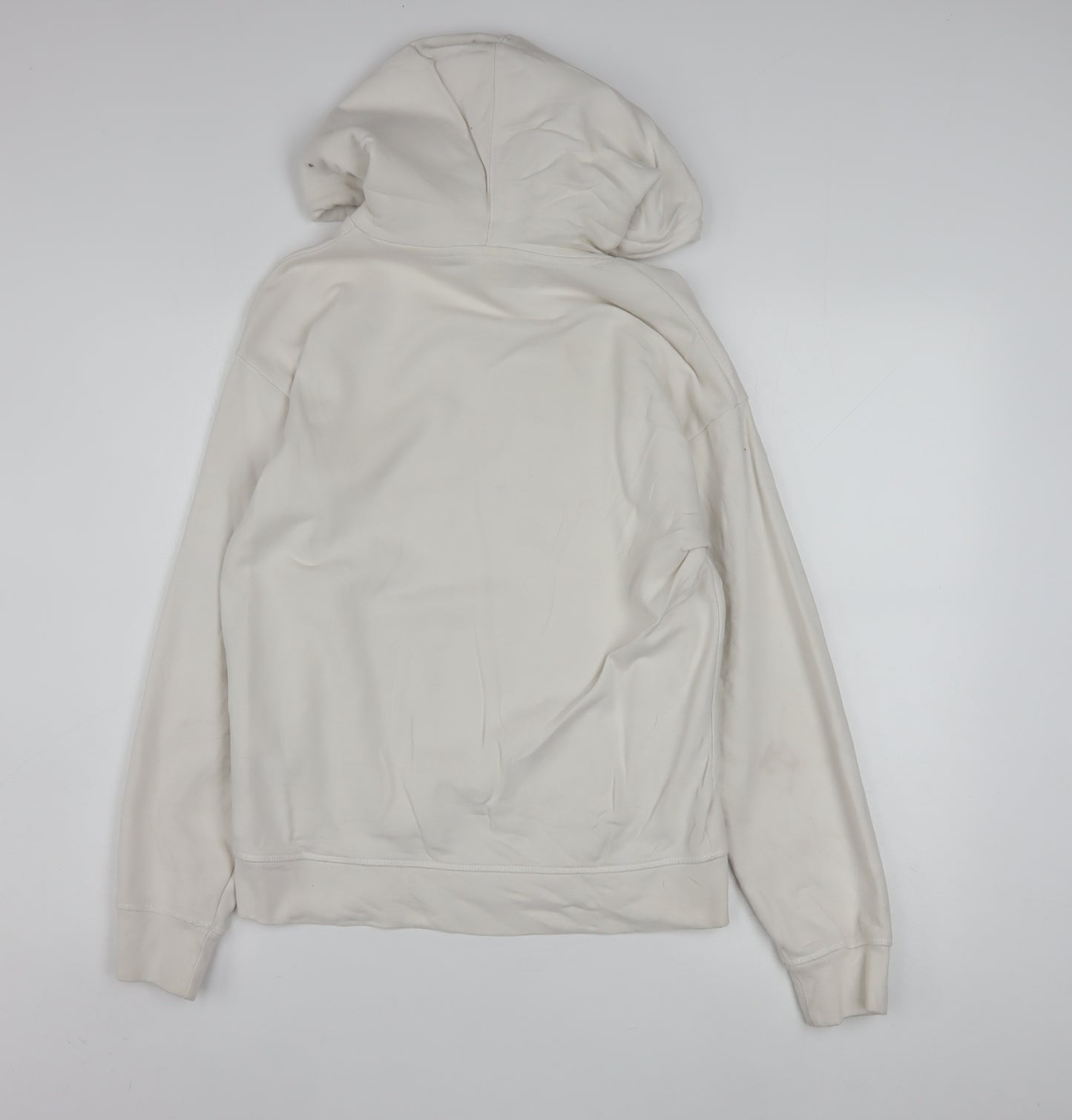 Levi's Men's Ivory XS Pullover Hoodie with Logo and Kangaroo Pocket