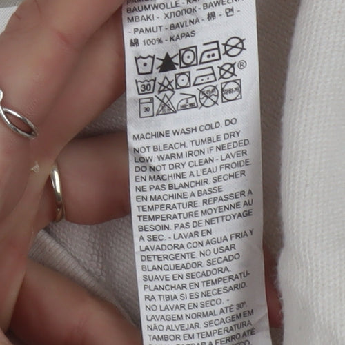 Levi's Men's Ivory XS Pullover Hoodie with Logo and Kangaroo Pocket