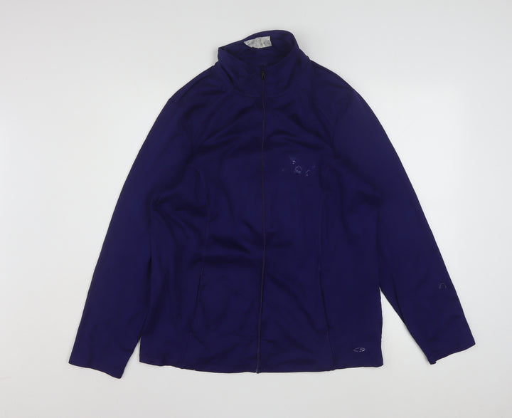 Champion Men Blue XL Track Jacket Full Zip Lightweight Activewear