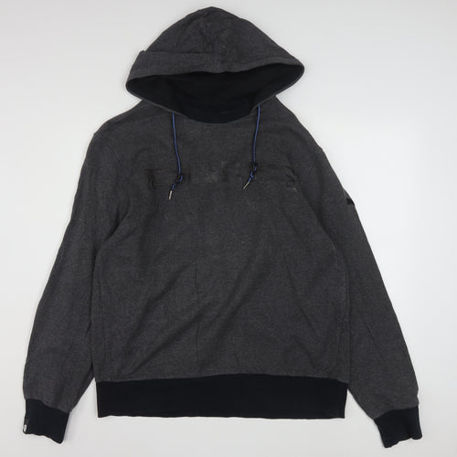 Puma Men's Grey XL Pullover Hoodie Sports Fleece Sweatshirt