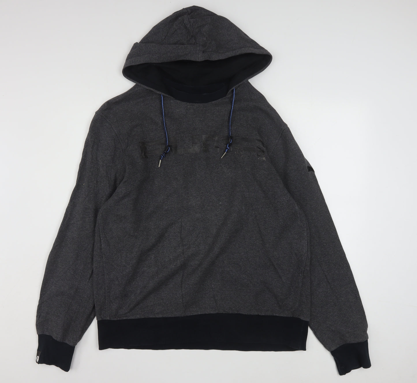 Puma Men's Grey XL Pullover Hoodie Sports Fleece Sweatshirt