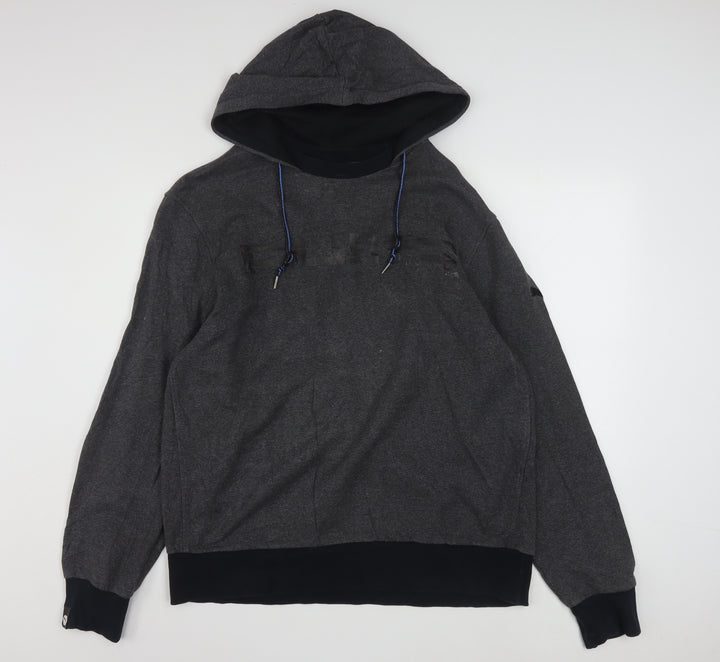 Puma Men's Grey XL Pullover Hoodie Sports Fleece Sweatshirt