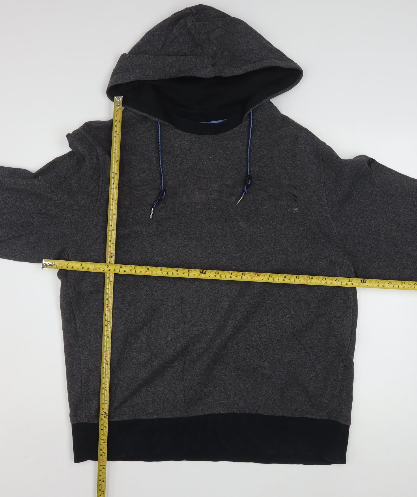 Puma Men's Grey XL Pullover Hoodie Sports Fleece Sweatshirt