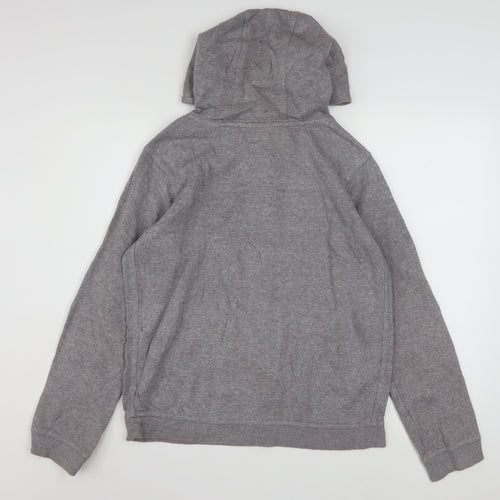 Nike Men's Grey XL Pullover Hoodie Standard Fit Graphic Logo