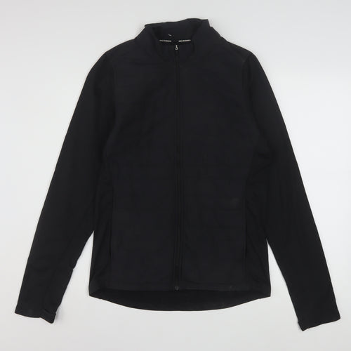 Nike Men's Black Small Running Track Jacket Full Zip Softshell