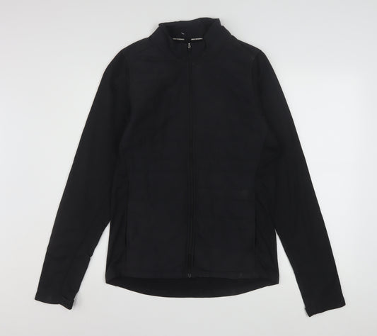 Nike Men's Black Small Running Track Jacket Full Zip Softshell