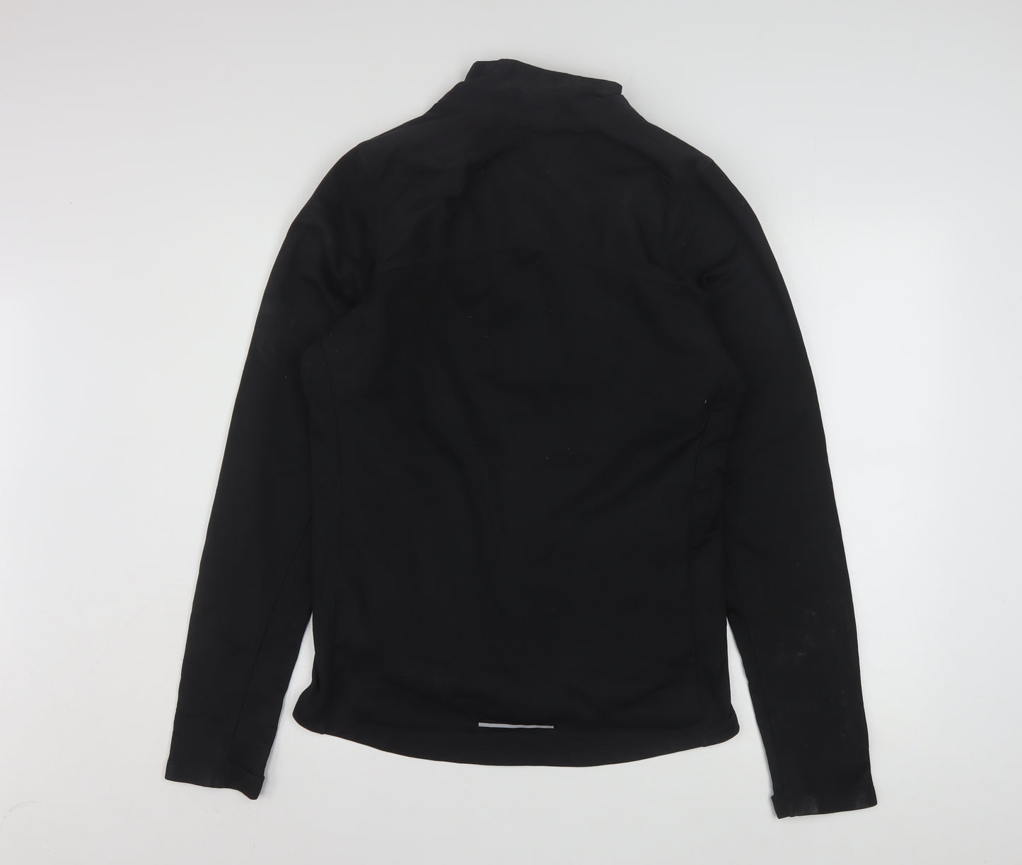 Nike Men's Black Small Running Track Jacket Full Zip Softshell