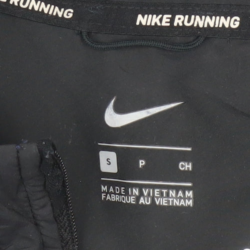 Nike Men's Black Small Running Track Jacket Full Zip Softshell