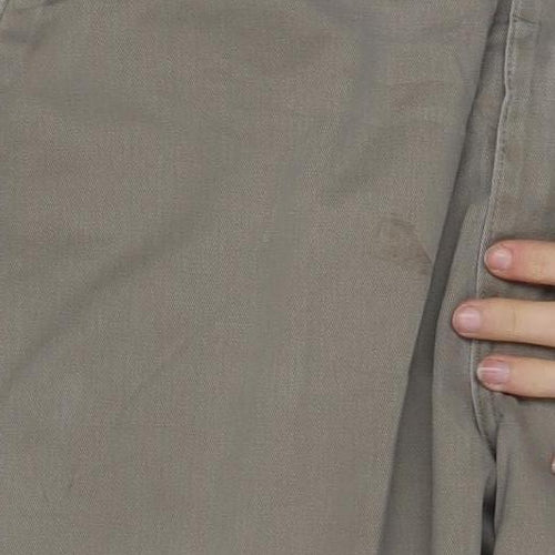 Lee Men's Grey Khakis Trousers 36x29 Cotton Regular Fit