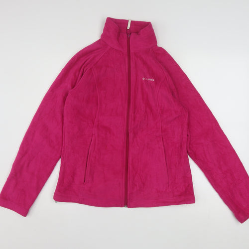 Columbia Women's Pink Fleece Full Zip Active Jacket Size M