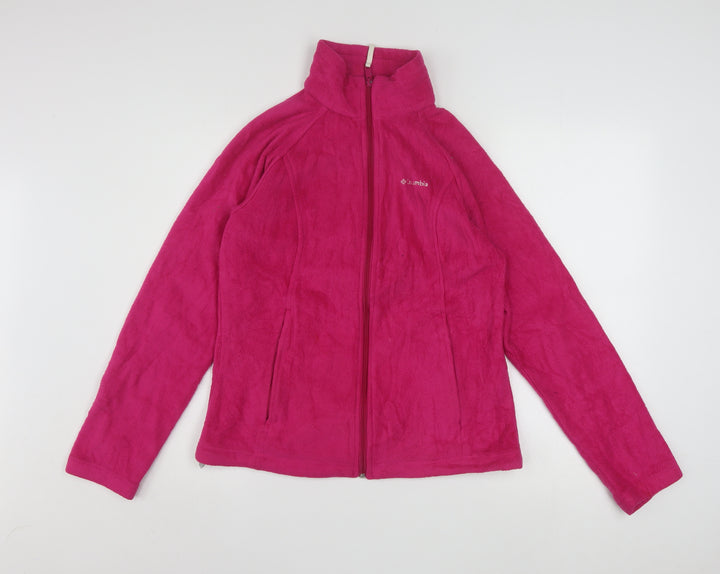 Columbia Women's Pink Fleece Full Zip Active Jacket Size M