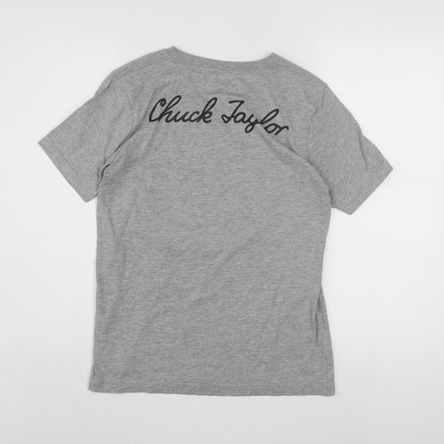 Converse Boys Grey Logo T-Shirt 12-13 Years Casual Short Sleeve Top