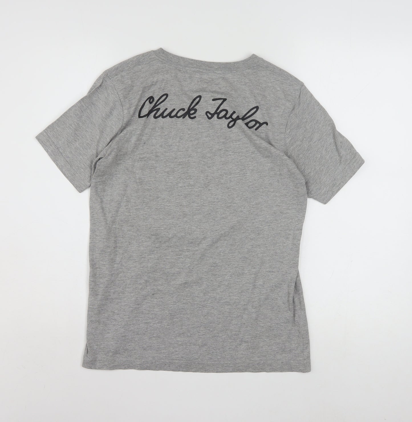 Converse Boys Grey Logo T-Shirt 12-13 Years Casual Short Sleeve Top