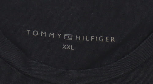 Tommy Hilfiger Women's Black 2XL Cotton Basic T-Shirt