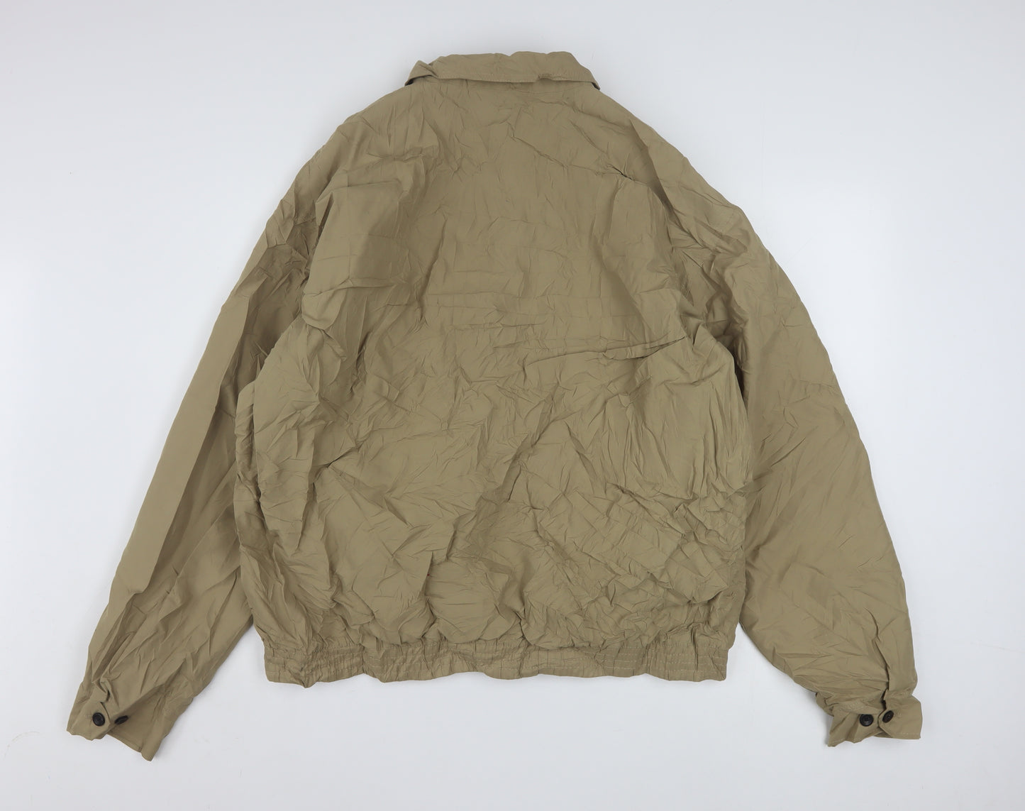 Chaps Men Beige 2XL Polyester Full Zip Lightweight Casual Jacket
