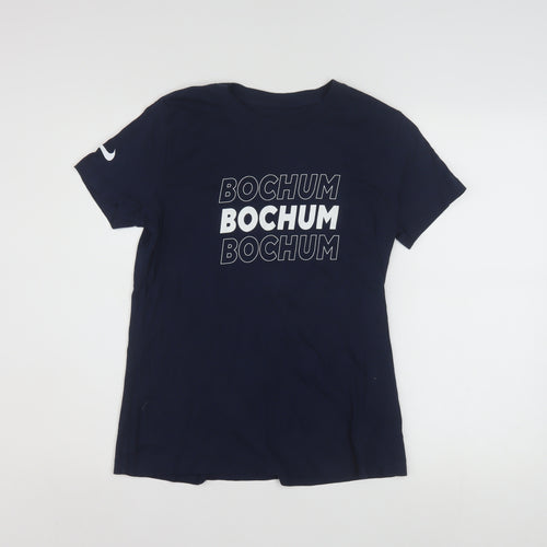 Nike Men's Blue Bochum Graphic Cotton T-Shirt M