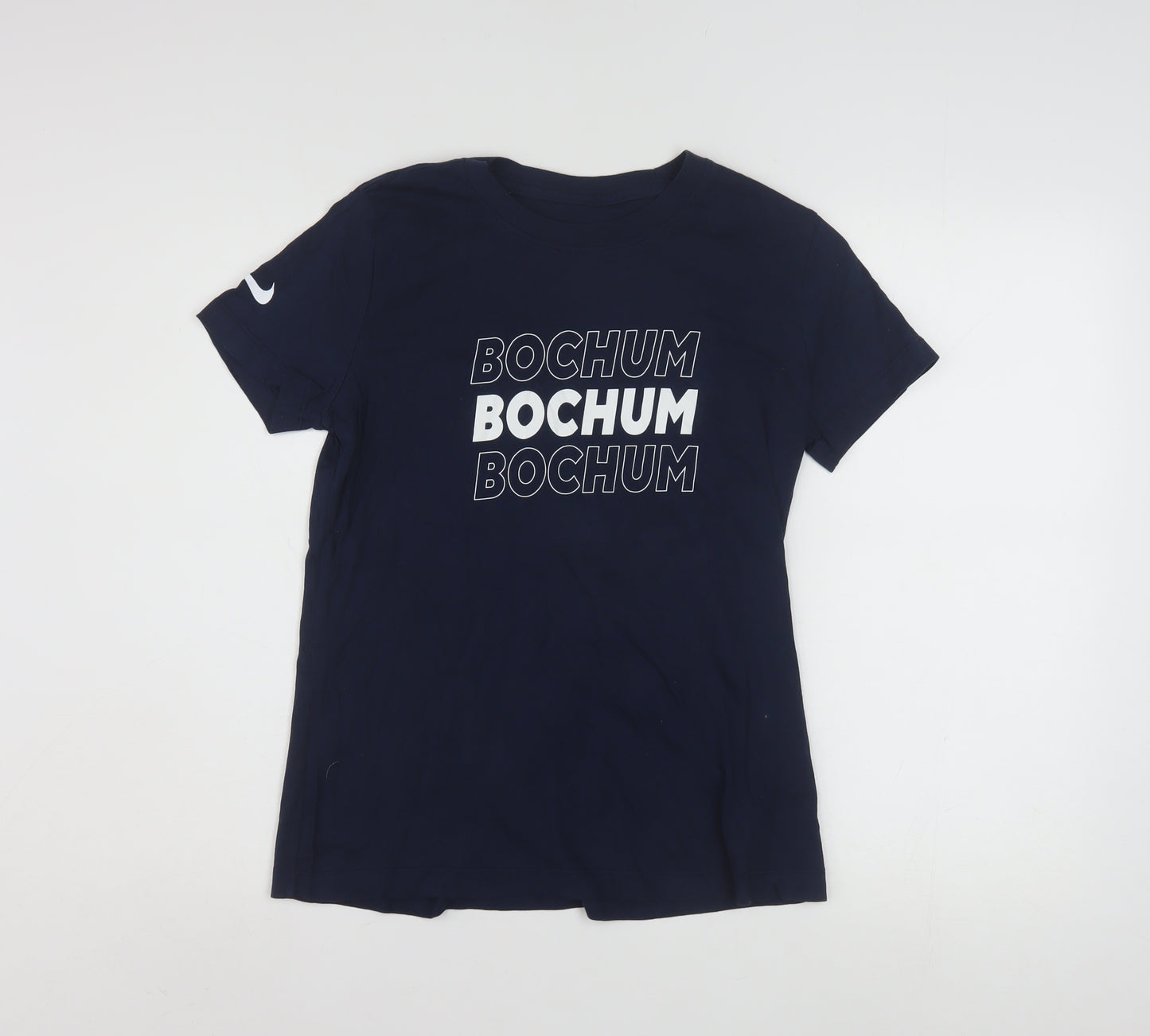 Nike Men's Blue Bochum Graphic Cotton T-Shirt M