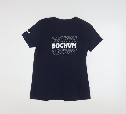 Nike Men's Blue Bochum Graphic Cotton T-Shirt M