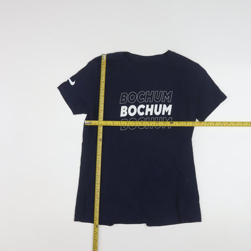 Nike Men's Blue Bochum Graphic Cotton T-Shirt M