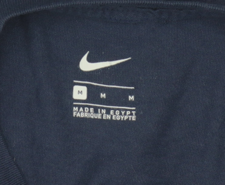 Nike Men's Blue Bochum Graphic Cotton T-Shirt M