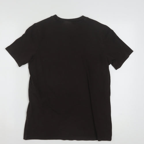 Adidas Womens Black Crew Neck Short Sleeve T-Shirt Size 14