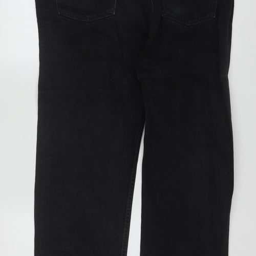 Levi Strauss & Co Men’s Black Straight Jeans W38 L32 Denim Classic