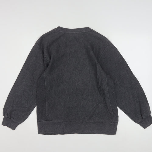 Champion Women's Grey Athletic Pullover Sweatshirt M 10/12 Cotton Blend